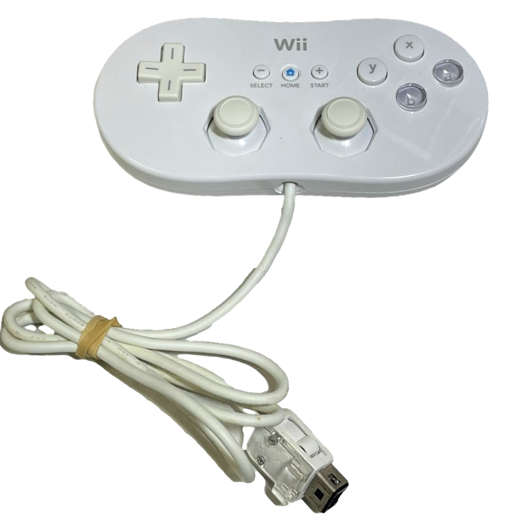 Genuine Nintendo White Wii / Wii U Classic Controller Remote NES SNES Mini (Preowned)