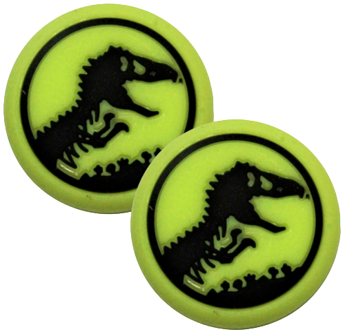 Thumb Grips x 2 For PS4 PS5 XBOXONE Xbox Series X Toggle Cover Cap- Jurassic Park
