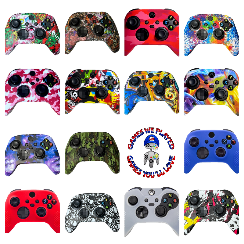 Silicone Cover For XBOX Series X Controller Case Skin Extra Grip Cool Designs