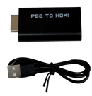 Black Fatboy PS2 Console + 2 x Dual Shock Controller PAL with HDMI Adapter (Pre-owned)