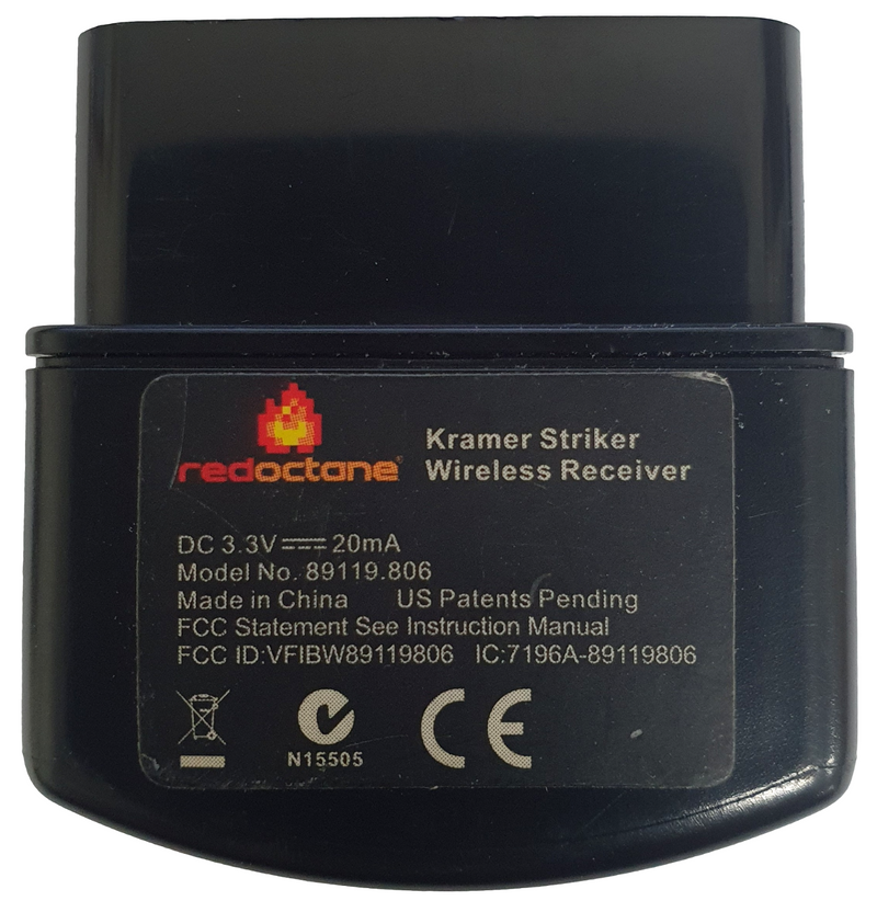 Guitar Hero Kramer Striker Dongle Receiver Playstation 2 PS2 Wireless Red Octane