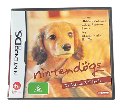 Nintendogs Dachshund and Friends Nintendo DS Game *No Manual* (Pre-Owned)