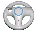 2 x Genuine Nintendo Wii Wii U White Steering Wheel Mario Kart Racing (Preowned)