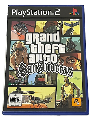 Grand Theft Auto San Andreas PS2 PAL Manual and Map *Complete* (Preowned)