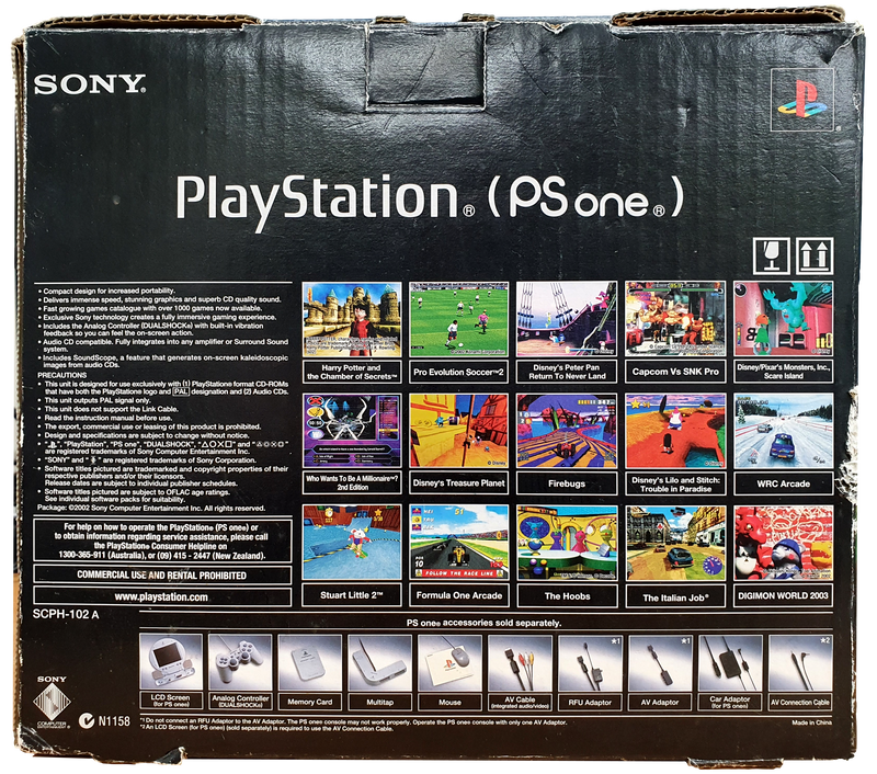 Sony Playstation PS One Console + Controller + Memory Card PAL (Pre-Owned) Boxed