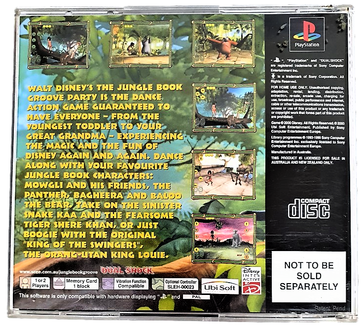The Jungle Book Groove Party PS1 PS2 PS3 PAL *No Manual* (Pre-Owned)