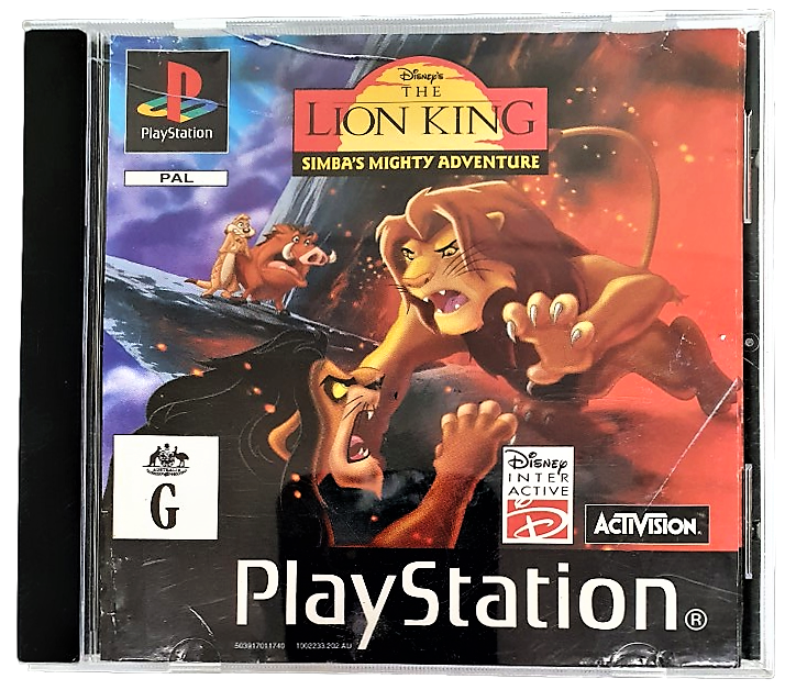 Disney's The Lion King Simba's Mighty Adventure PS1 PS2 PS3 PAL*Complete* (Pre-Owned)