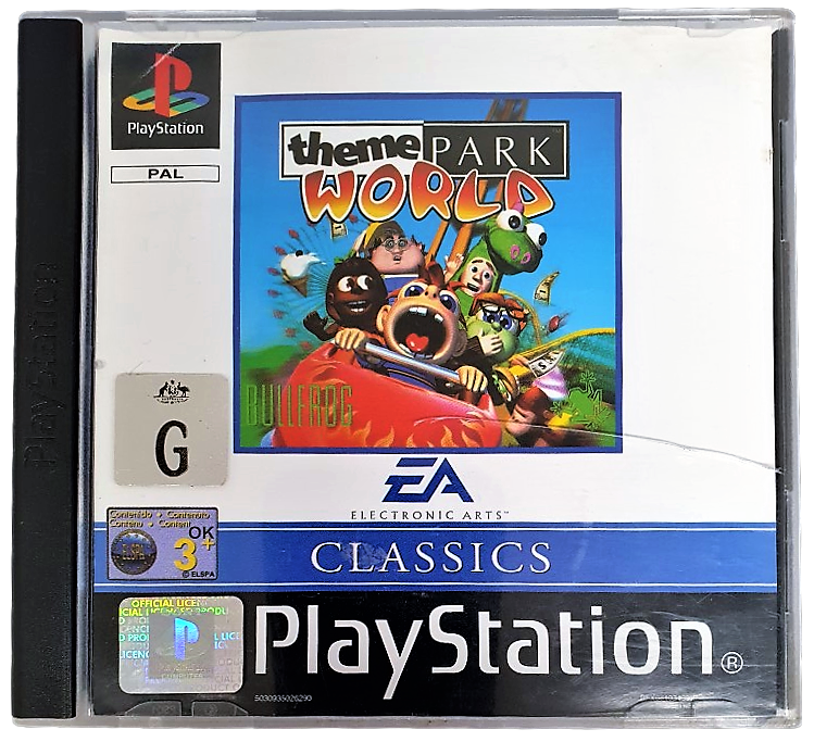 Theme Park World *Classics* PS1 PS2 PS3 PAL *Complete* (Pre-Owned)