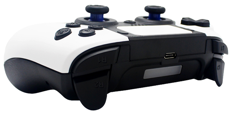 Bluetooth Wireless Controller For PS4 and PC - White  (PS5 Design)
