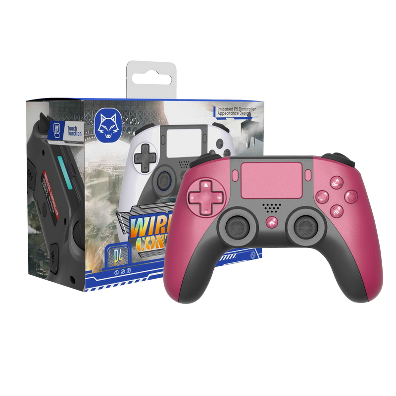 Bluetooth Wireless Controller For PS4 and PC - Red  (PS5 Design)