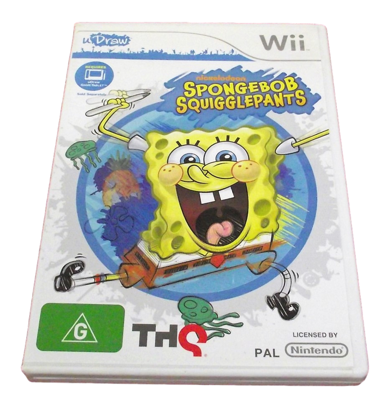 U Draw Spongebob Squigglepants Nintendo Wii PAL *Complete*(Preowned)