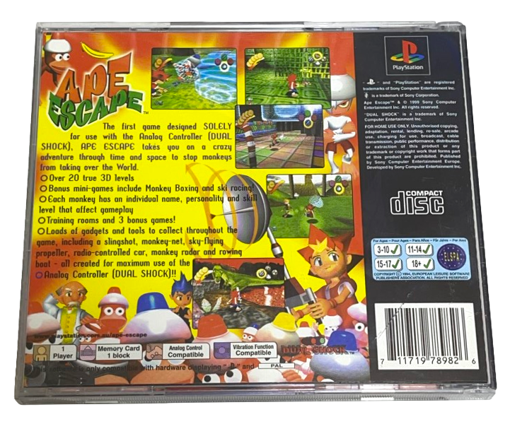 Ape Escape PS1 PS2 PS3 PAL *Complete* (Preowned)