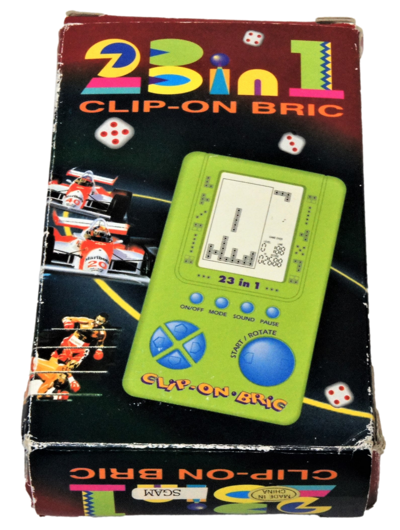Retro 23 in1 Clip-On Bric LCD Handheld Game *Boxed* Working SGAM (Preowned) - Games We Played