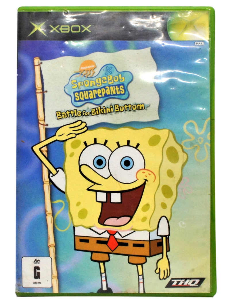 Spongebob Squarepants Battle For Bikini Bottom XBOX Original PAL *Complete* (Pre-Owned)