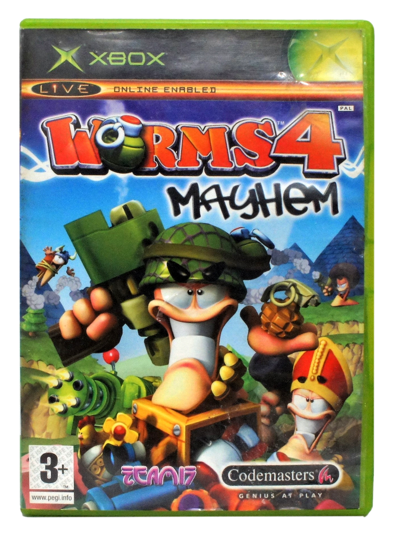 Worms 4 Mayhem XBOX Original PAL *No Manual* (Preowned)