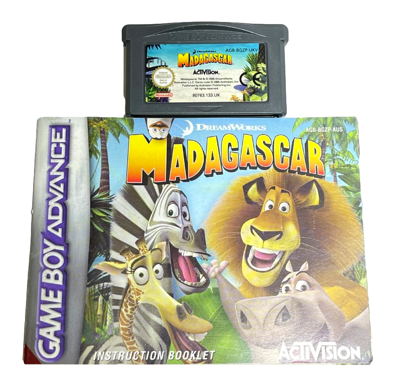 Madagascar Nintendo GBA *Manual Included* (Preowned)