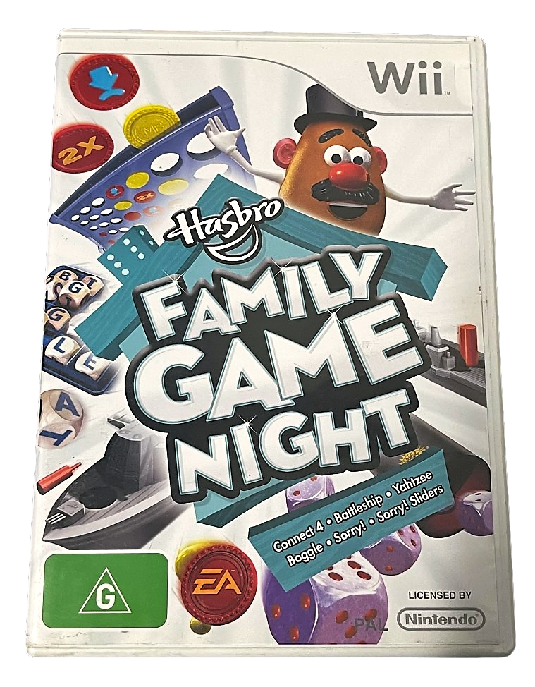 Hasbro Family Game Night Nintendo Wii PAL *Complete* (Pre-Owned)