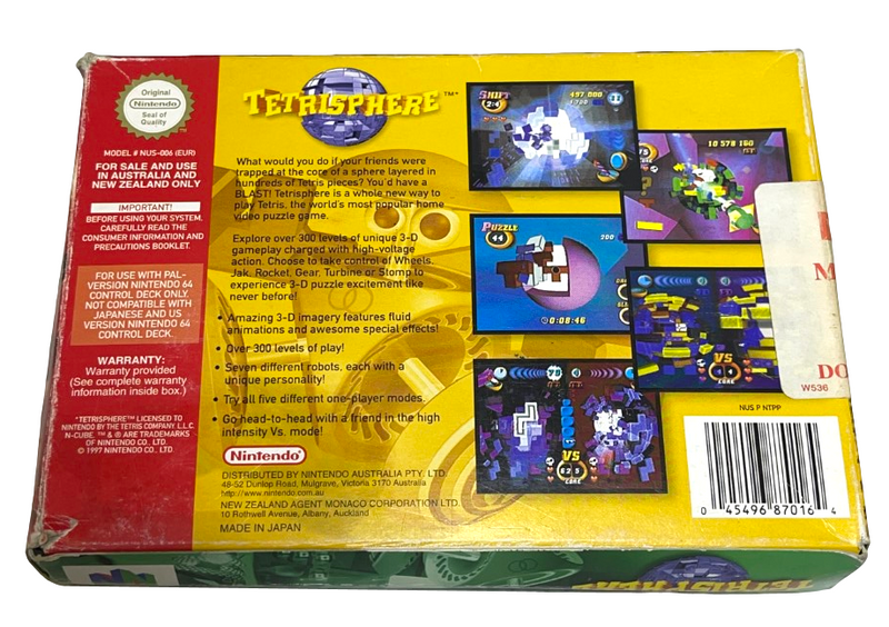 Tetrisphere Nintendo 64 N64 Boxed PAL *Complete* (Preowned)