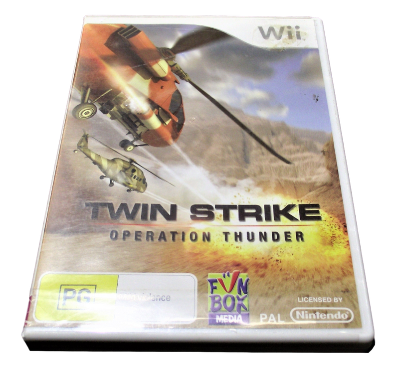 Twin Strike Operation Thunder Nintendo Wii PAL *No Manual* Wii U Compatible (Pre-Owned)