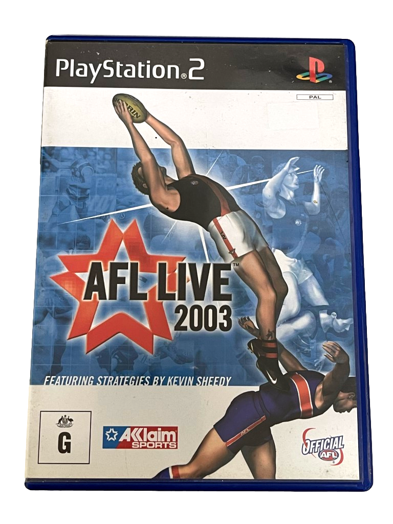 AFL Live 2003 PS2 PAL *No Manual* (Preowned)