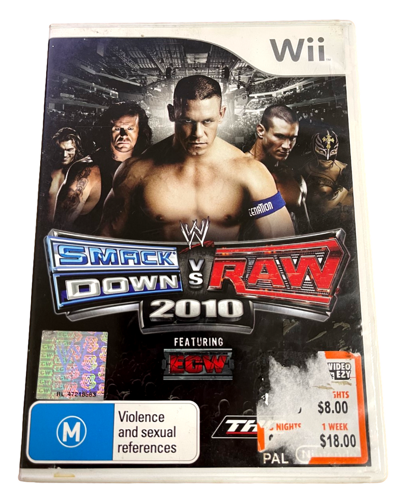 Smack Down Vs Raw 2010 Nintendo Wii PAL *EX Rental* Wii U Compatible (Pre-Owned)