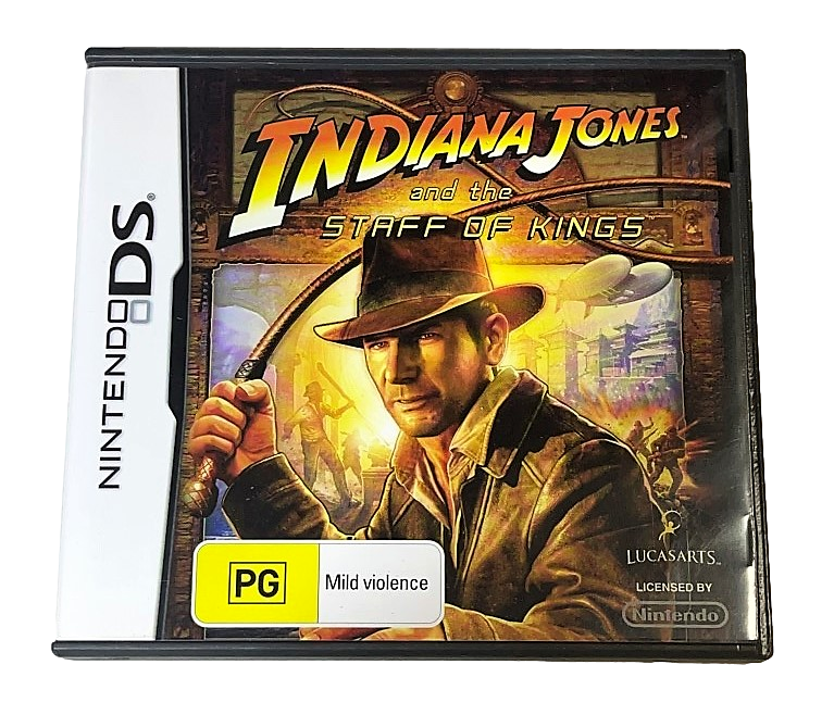 Indiana Jones and the Staff of Kings Nintendo DS 2DS 3DS Game *Complete* (Pre-Owned)
