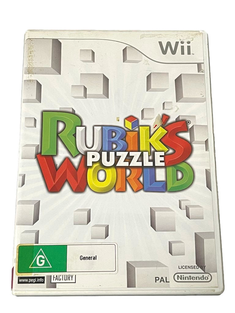Rubik's Puzzle World Nintendo Wii PAL *Complete* Wii U Compatible (Pre-Owned)