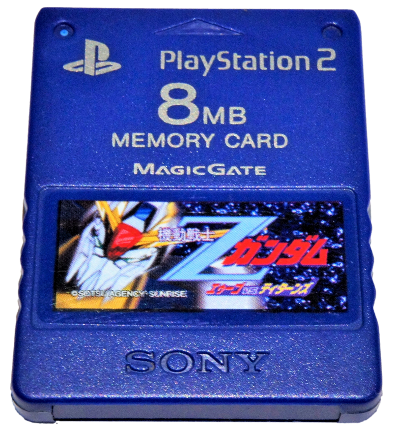Zeta Gundam Limited Edition Magic Gate PS2 Memory Card Genuine (Pre-Owned)