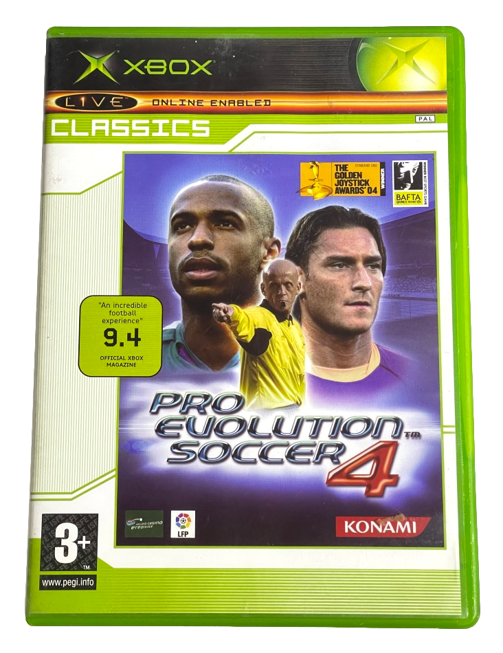 Pro Evolution Soccer 4 Xbox Original PAL (Classics) *No Manual* (Pre-Owned)