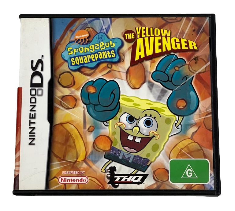 Spongebob Squarepants The Yellow Avenger Nintendo DS Game *Complete* (Pre-Owned)