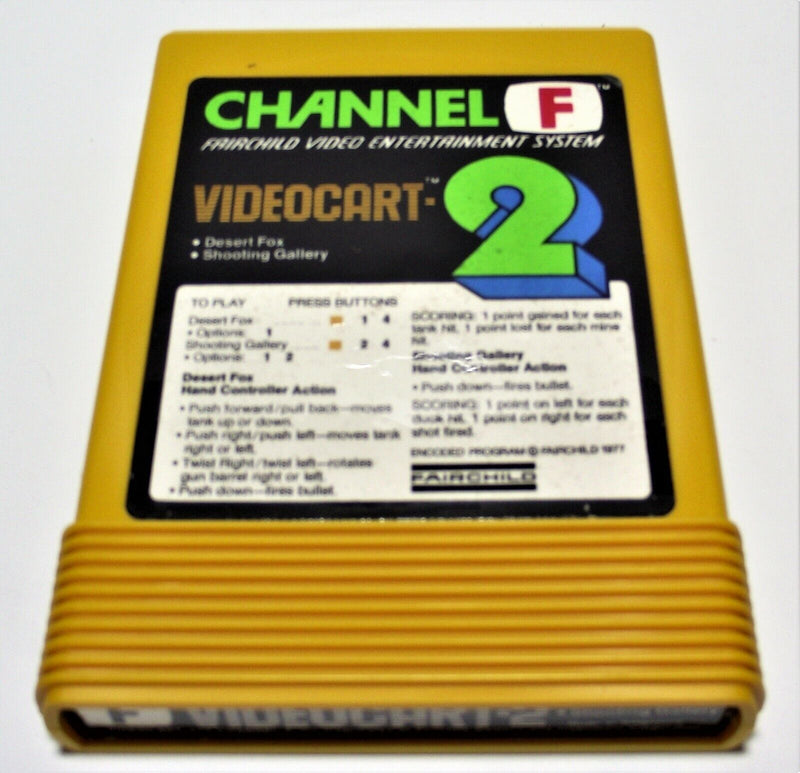 Boxed Channel F Videocart Fairchild Video Entertainment System 2 Desert Fox