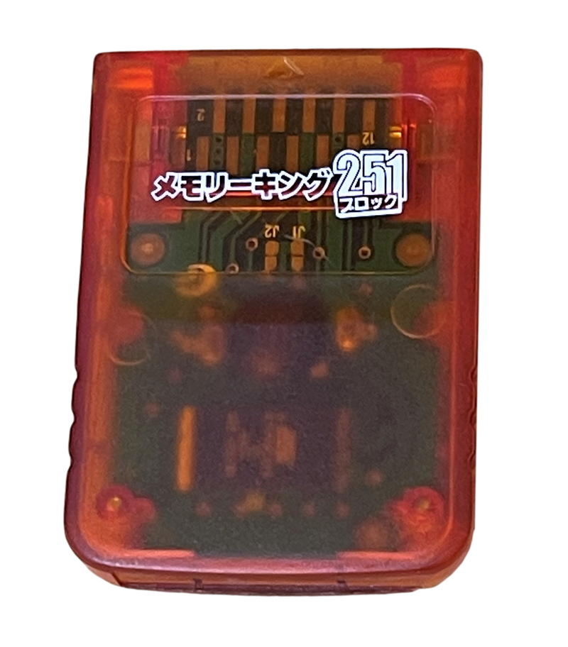 Red / Orange Memory Card For Nintendo GameCube 251 Blocks Ex Japanese Stock (Preowned)