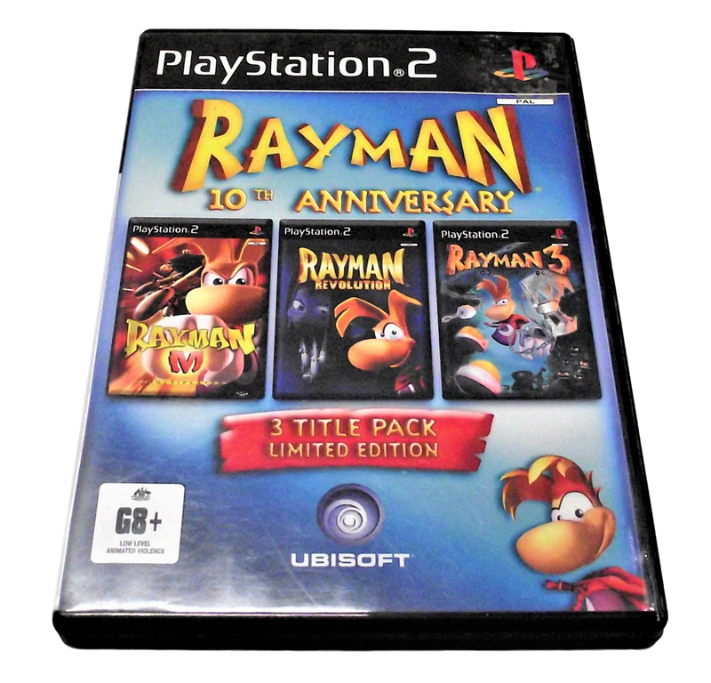 Rayman 10th Anniversary Triple Pack PS2 PAL *Complete* (Pre-Owned)