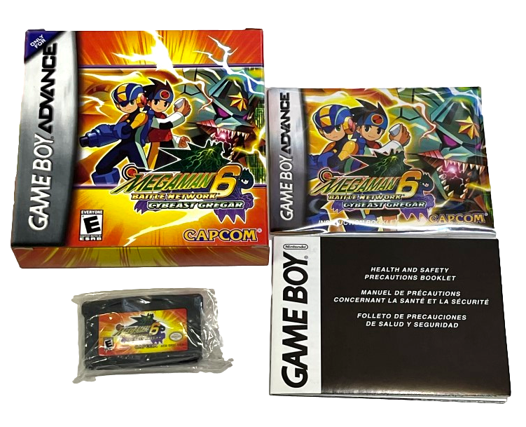 Mega Man 6 Battle Network Cybeast Gregar Nintendo Gameboy Advance GBA *Complete* Boxed (Preowned)