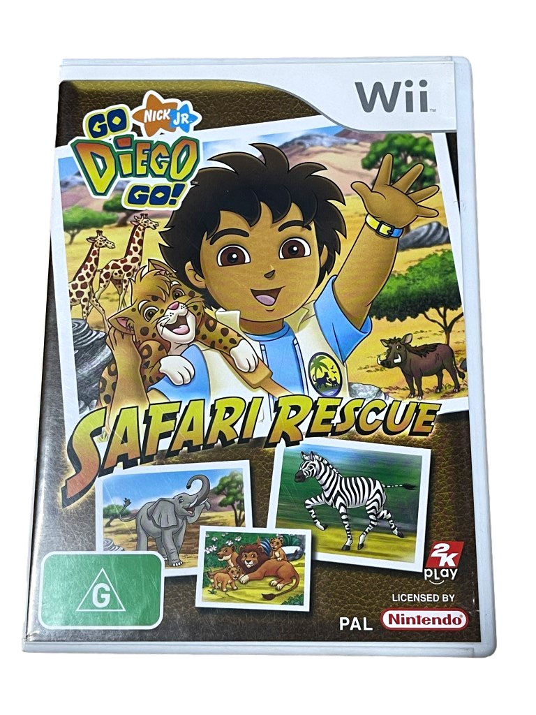 Safari Rescue Go Diego Go Nintendo Wii PAL *No Manual* Wii U Compatible (Pre-Owned)