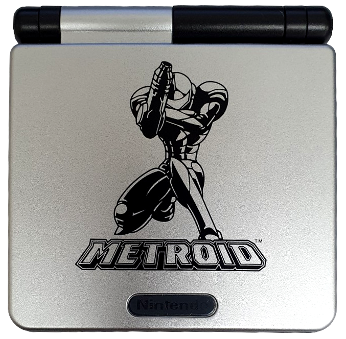 Nintendo Gameboy Advance SP Metroidl AGS-001 RetroFit + USB Charger  (Refurbished)