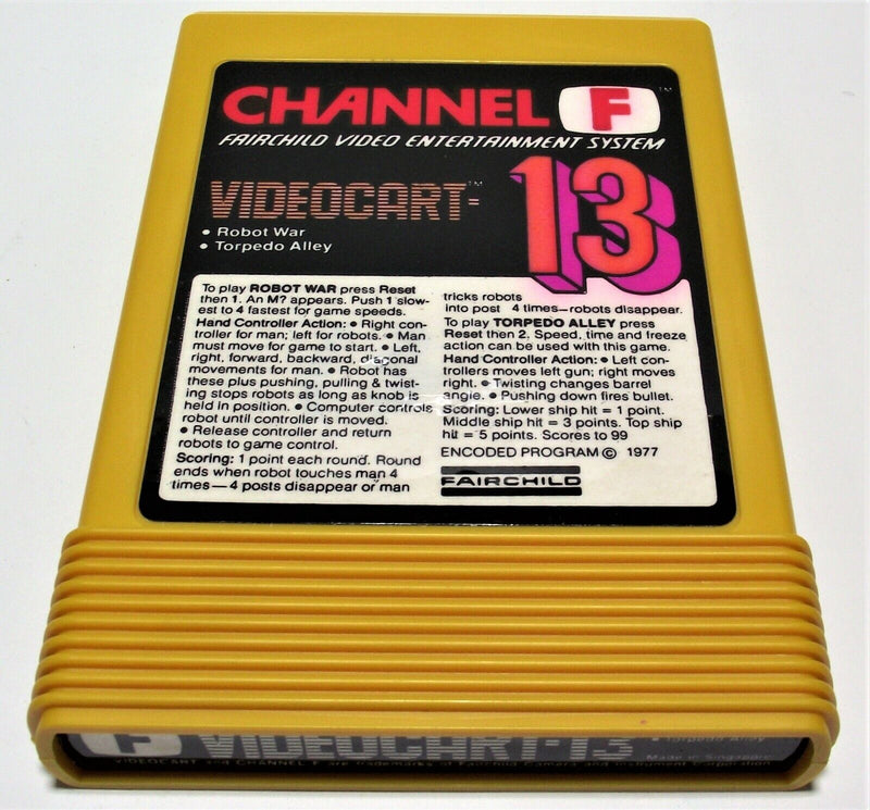 Boxed Channel F Videocart Fairchild Video Entertainment System 13 Robot War