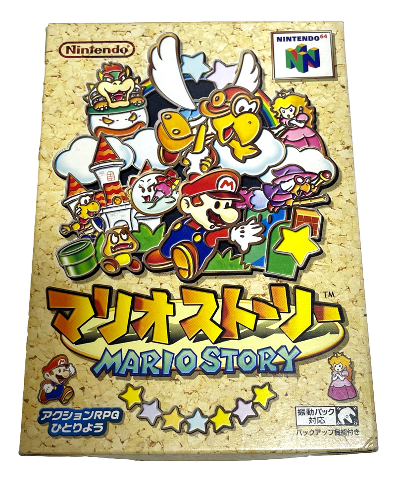 Boxed Mario Story (Paper Mario) Nintendo 64 N64 NTSC/J Japanese *Complete* (Preowned)