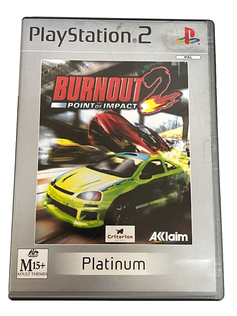 Burnout 2 Point of Impact PS2 (Platinum) PAL *Complete* (Preowned)