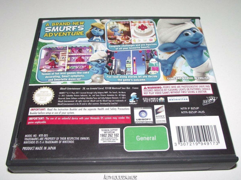 The Smurfs Nintendo DS 3DS *Complete* (Pre-Owned)
