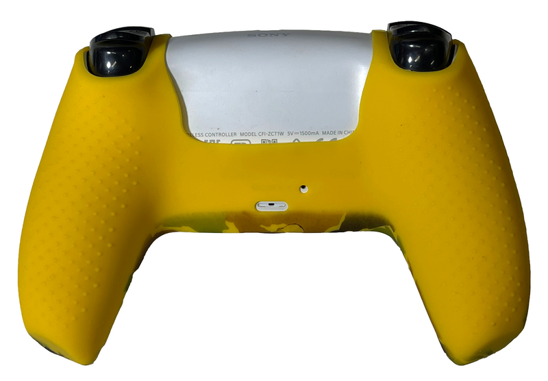 Silicone Cover For PS5 Controller Case Skin - Yellow Studded Camo