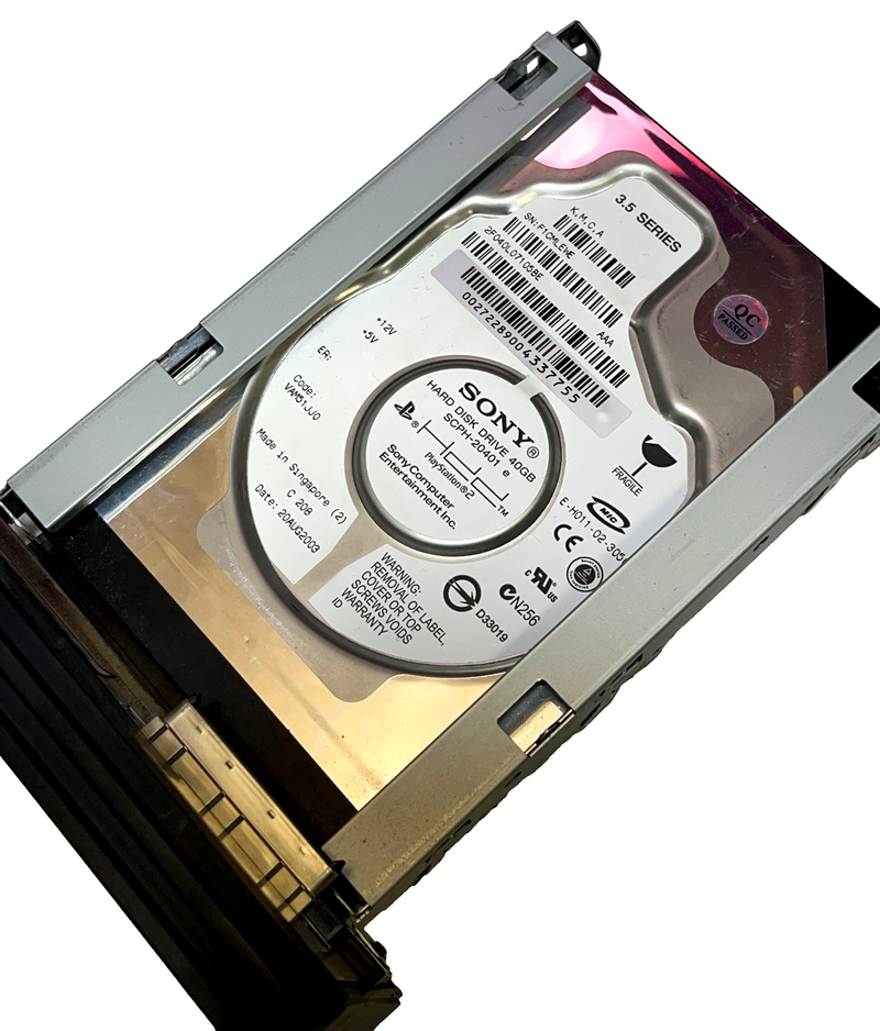 Genuine Sony PlayStation 2 PS2 HDD Network Adapter LAN Cradle and 40Gb