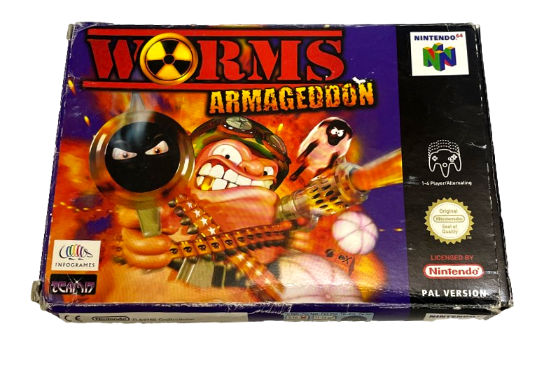 Worms Armageddon Nintendo 64 N64 Boxed PAL *Complete* (Preowned)