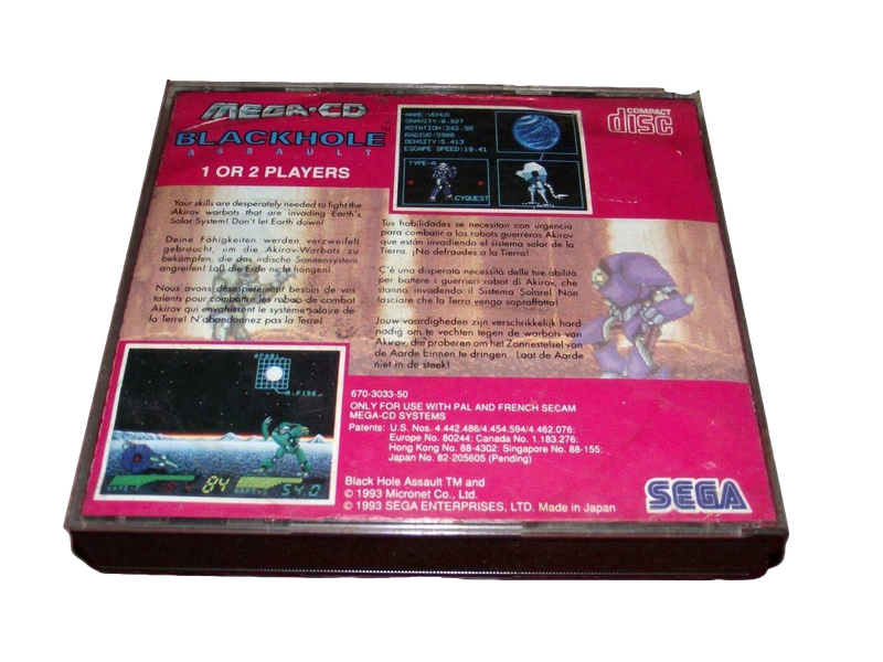 Blackhole Assault Mega CD PAL *No Manual* (Preowned)