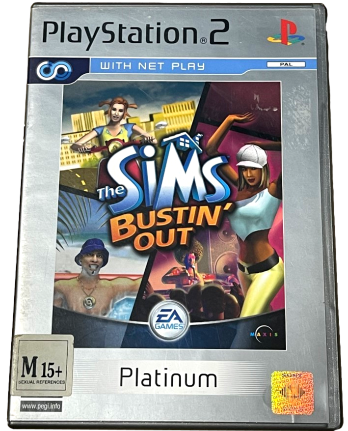 The Sims Bustin' Out PS2 (Platinum) PAL *Complete* (Pre-Owned)