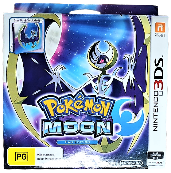 Pokemon Moon Fan Edition Nintendo 3DS 2DS Boxed (Pre-Owned)