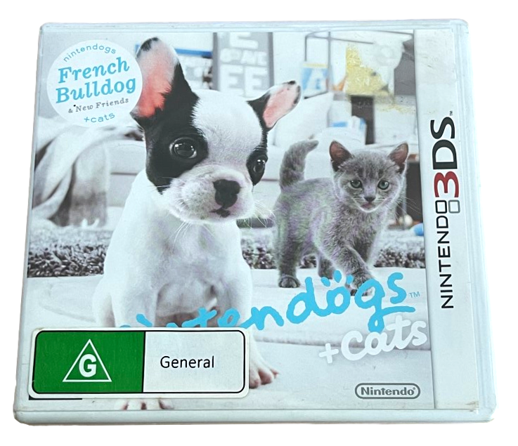 Nintendogs and Cats French Bulldog Nintendo 3DS 2DS Game *Complete* (Preowned)