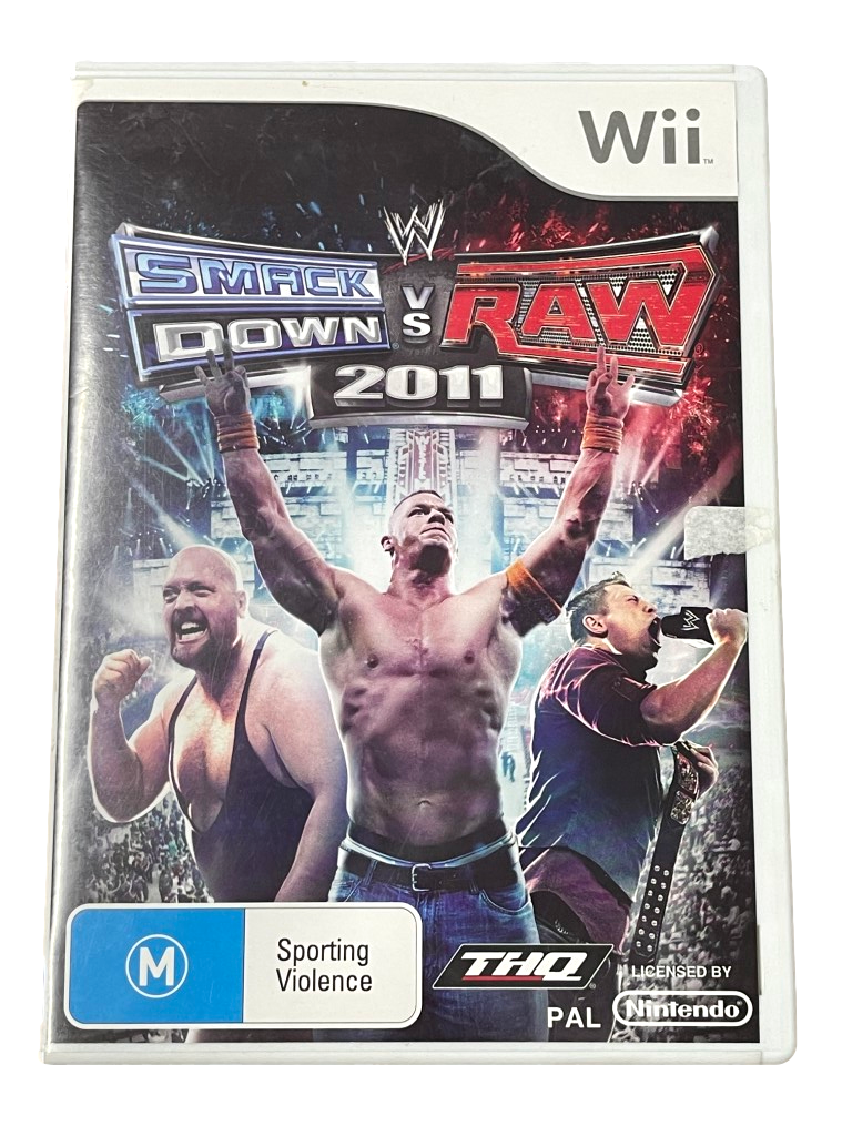 Smack Down VS Raw 2011 Nintendo Wii PAL *No Manual* Wii U Compatible (Pre-Owned)