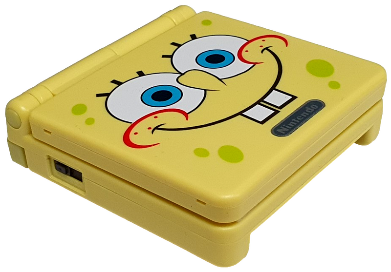 Nintendo Gameboy Advance SP Spongebob AGS-001 RetroFit + USB Charger  (Refurbished)