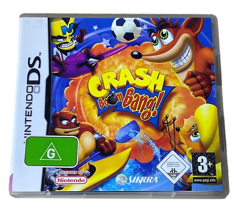 Crash Boom Bang Nintendo DS 3DS Game *No Manual* Crash Bandicoot (Pre-Owned)